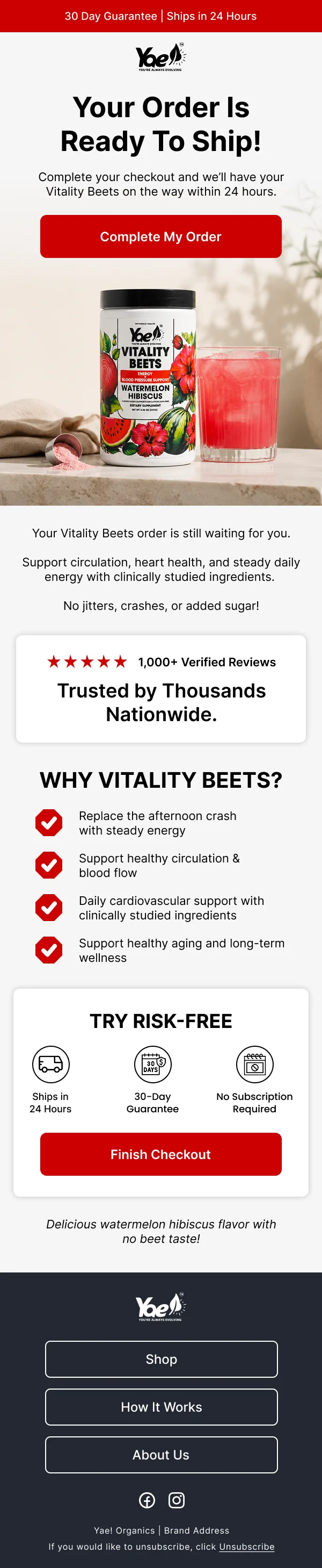 Email design example 3
